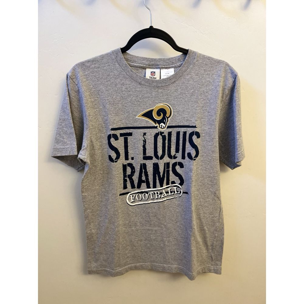 NFL Youth XL/Adult‎ small St Louis Rams Gray Short Sleeve Tshirt